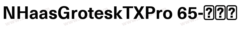 NHaasGroteskTXPro 65字体转换